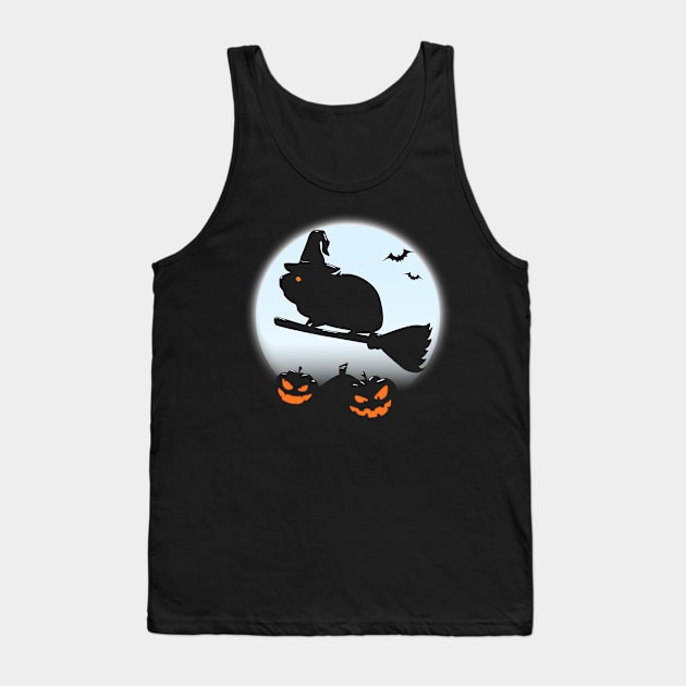 Halloween Guinea Pig Witch Tank Top by JettDes